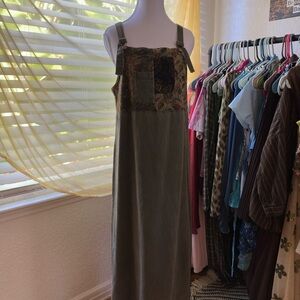 Bohemian Patchwork Maxi Dress